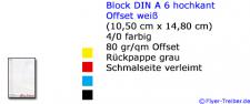 Block DIN A 6 10-seitig
