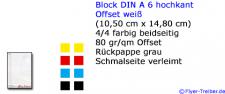 Block DIN A 6 50-seitig