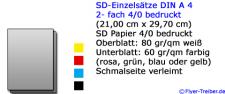 SD-Einzelsätze DIN A 4 4/0 farbig