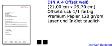 Briefpapier DIN A 4 1/1 farbig