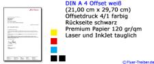 Briefpapier DIN A 4 4/1 farbig