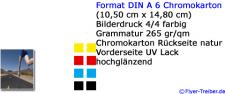 Postkarte DIN A 6 4/4 farbig