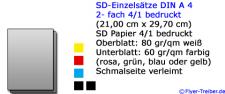 SD-Einzelsätze DIN A 4 4/1 farbig