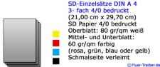 SD-Einzelsätze DIN A 4 4/0 farbig