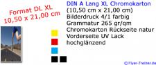 Postkarte DIN Lang XL 4/1 farbig