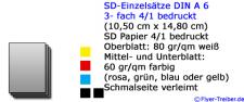 SD-Einzeldätze DIN A 6 4/1 farbig