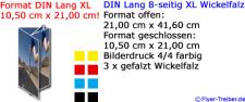 DIN A Lang XL 8-seitig Wickelfalz