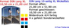 Selfmailer DIN lang XL 10-seitig Wickelfalz