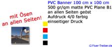 PVC Banner 100 cm x 100 cm