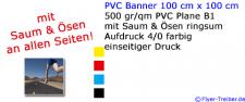 PVC Banner 100 cm x 100 cm