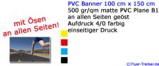 PVC Banner 100 cm x 150 cm