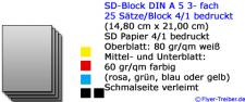 SD-Block 3-fach DIN A 5 4/1