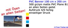 PVC Banner 100 cm x 200 cm