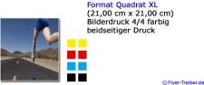 Flyer Quadrat XL 350 gr/qm