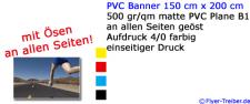PVC Banner 150 cm x 200 cm