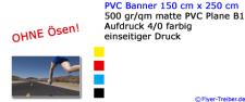 PVC Banner 150 cm x 250 cm