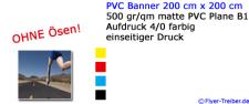 PVC Banner 200 cm x 200 cm