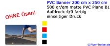 PVC Banner 200 cm x 250 cm