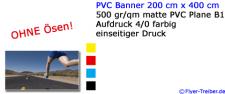 PVC Banner 200 cm x 400 cm