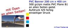 PVC Banner 200 cm x 400 cm