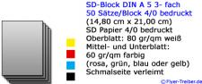 SD-Block 3-fach DIN A 5 4/0