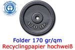 Folder 170 gr/qm Recyclingpapier