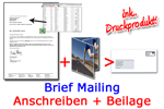 Briefmailing Anschreiben + Beilage