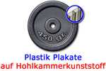 Plastik Plakat 450gr Hohlkammerkunststoff