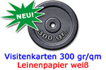 Visitenkarte Leinenpapier 300 gr/qm